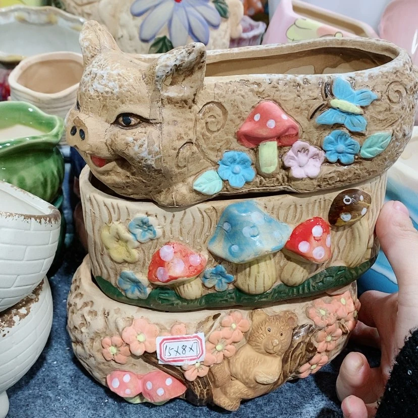 【闪购商品】陶瓷陶瓷花盆,多肉花盆