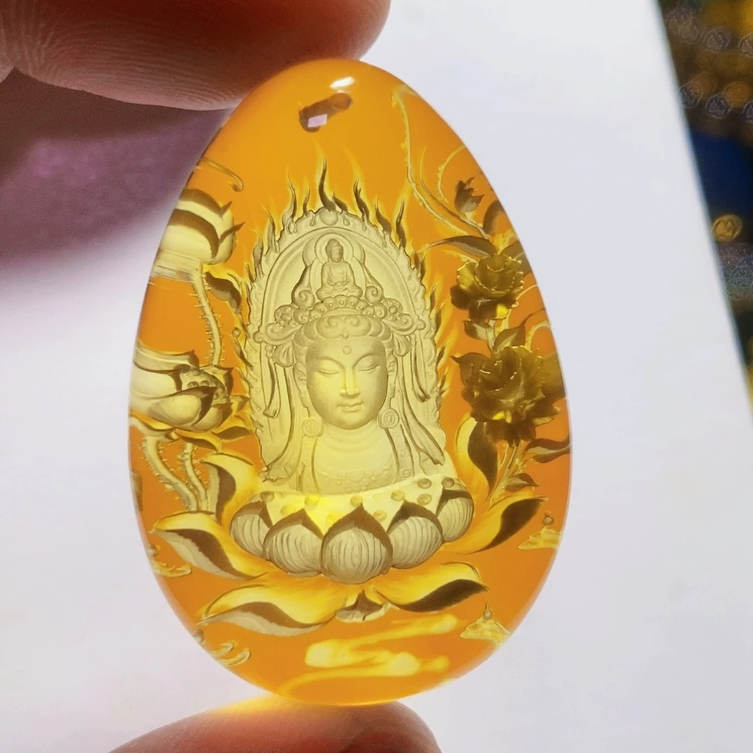 【闪购商品】未镶嵌吊坠(不含链)金珀