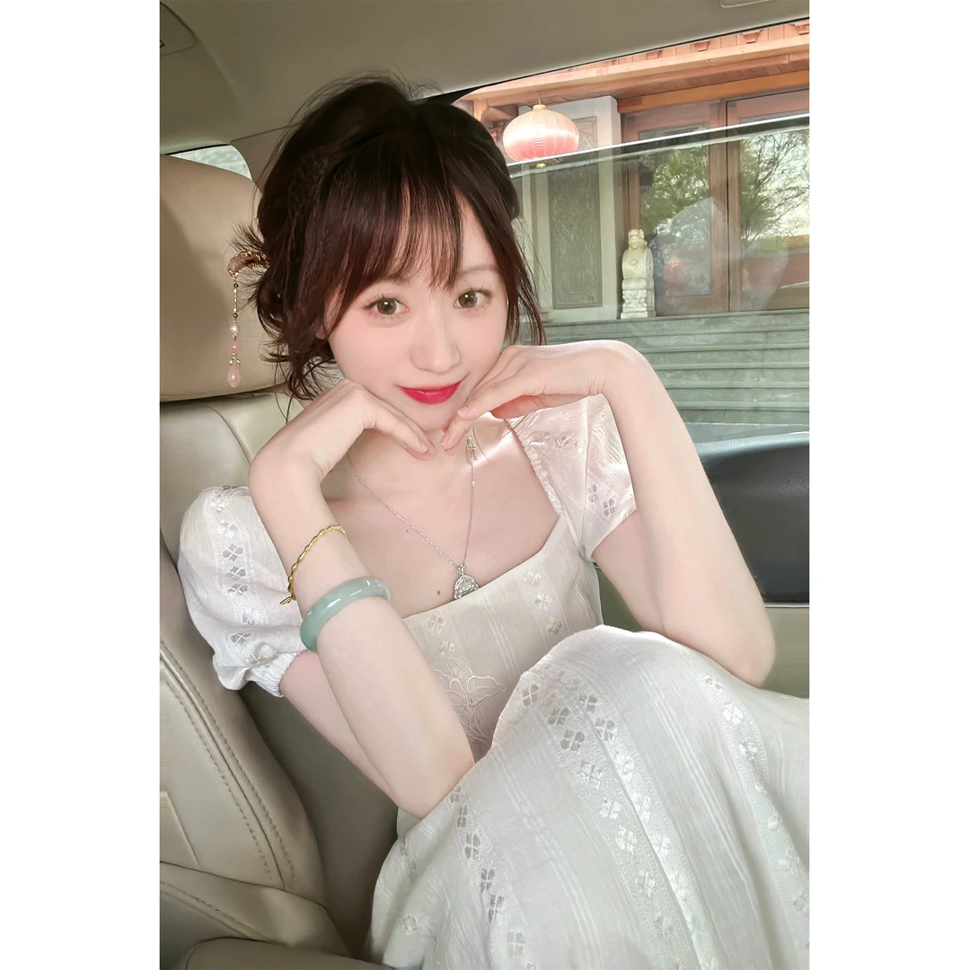 GA盈瓷新中式国风连衣裙女夏季超好看气质裙子24SS0168