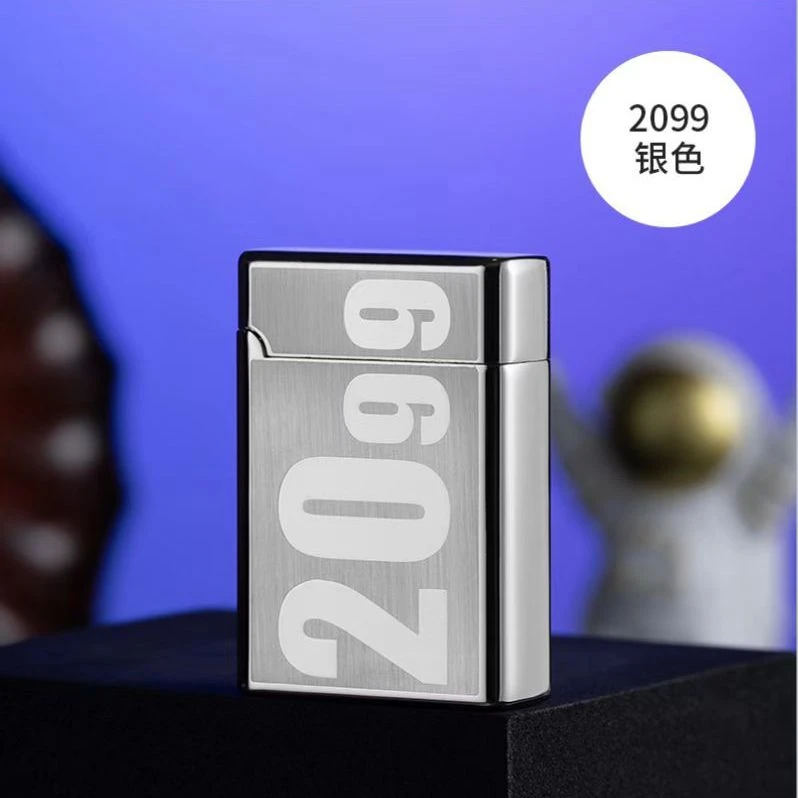 CL2102-2099创意红焰前滚点火防风电子感应充气打火机