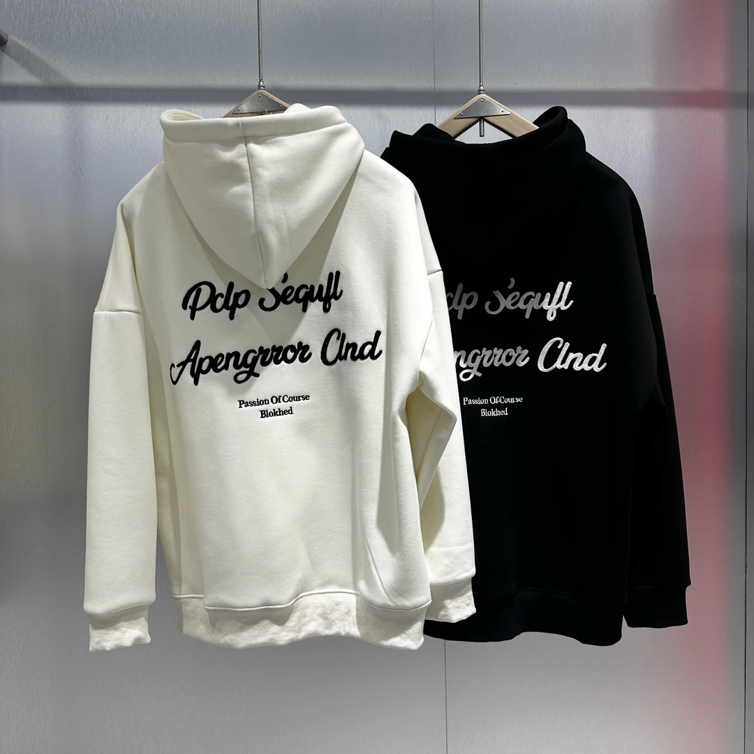 【带帽加绒】高品质秋季男士卫衣长袖设计感时尚潮流情侣88087