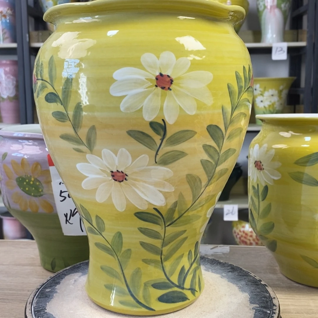 景德镇手工手绘陶瓷花盆