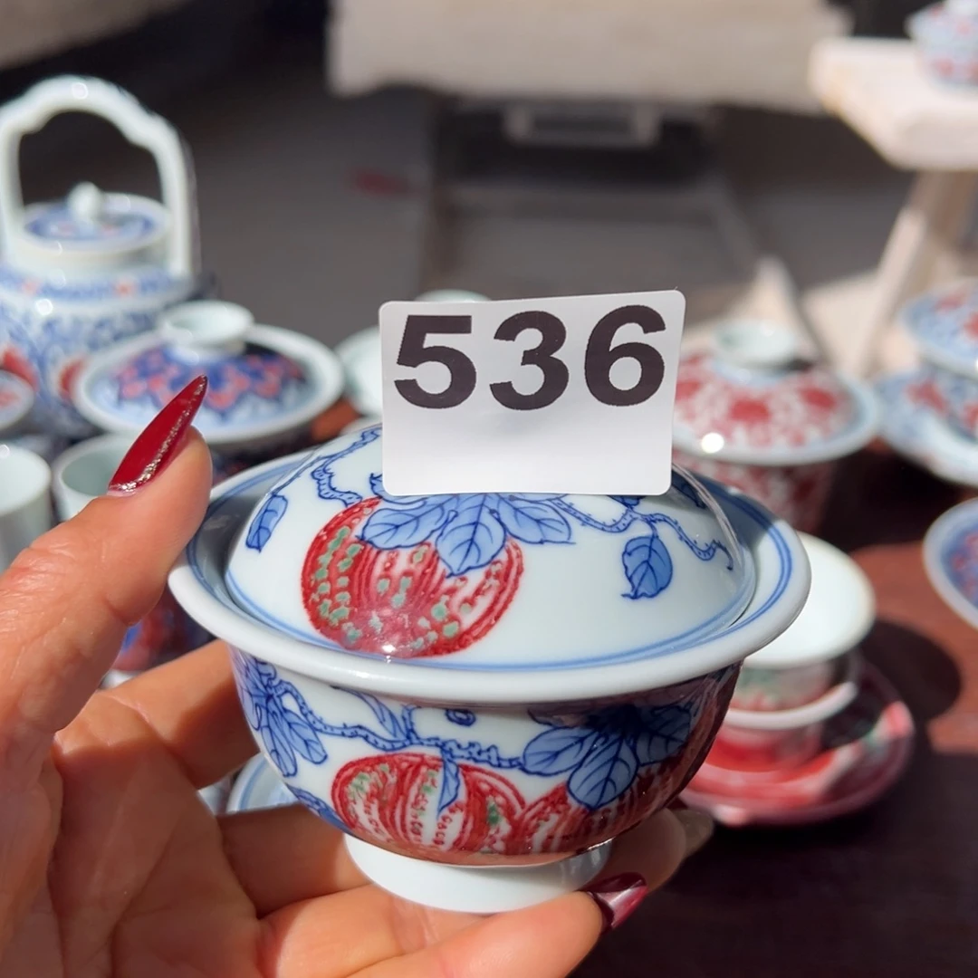 杯风**起青花釉里红原矿