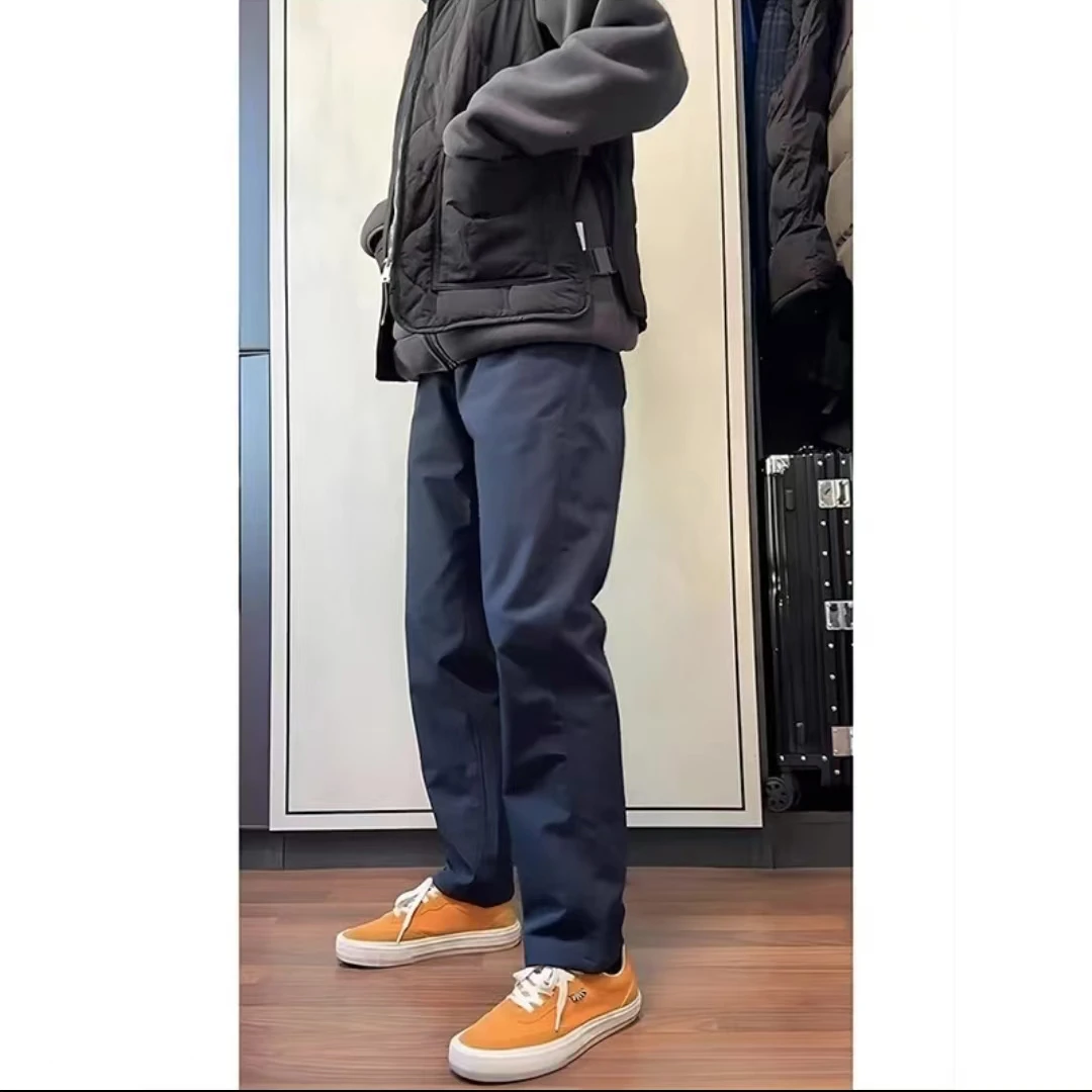 三防软壳冲锋裤男款秋冬加绒加厚户外防水登山裤直筒微锥工装裤子