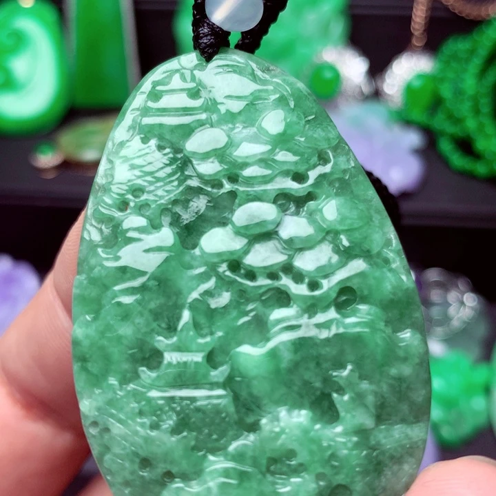 翡翠未镶嵌吊坠(不含链)