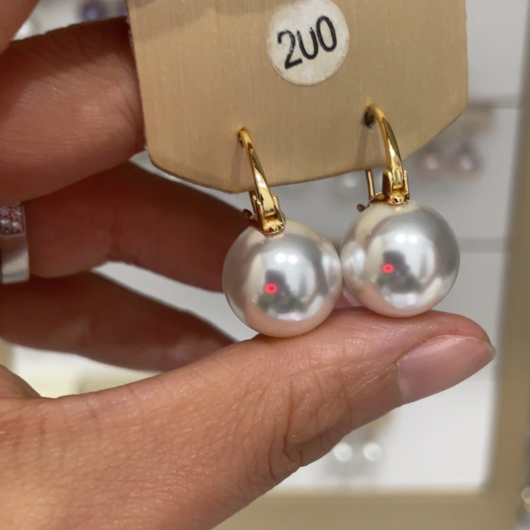 耳饰淡水珍珠银S925镶嵌