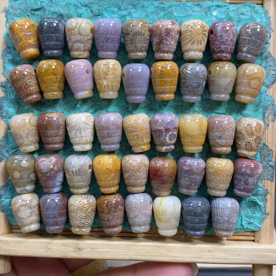 硅化玉未镶嵌颈饰精品三通单选30