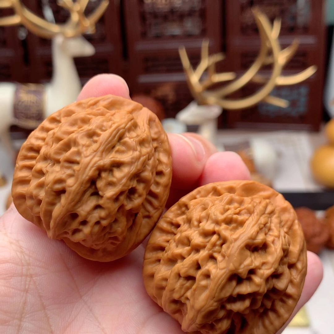 把件文玩核桃红锦鲤全品  1号