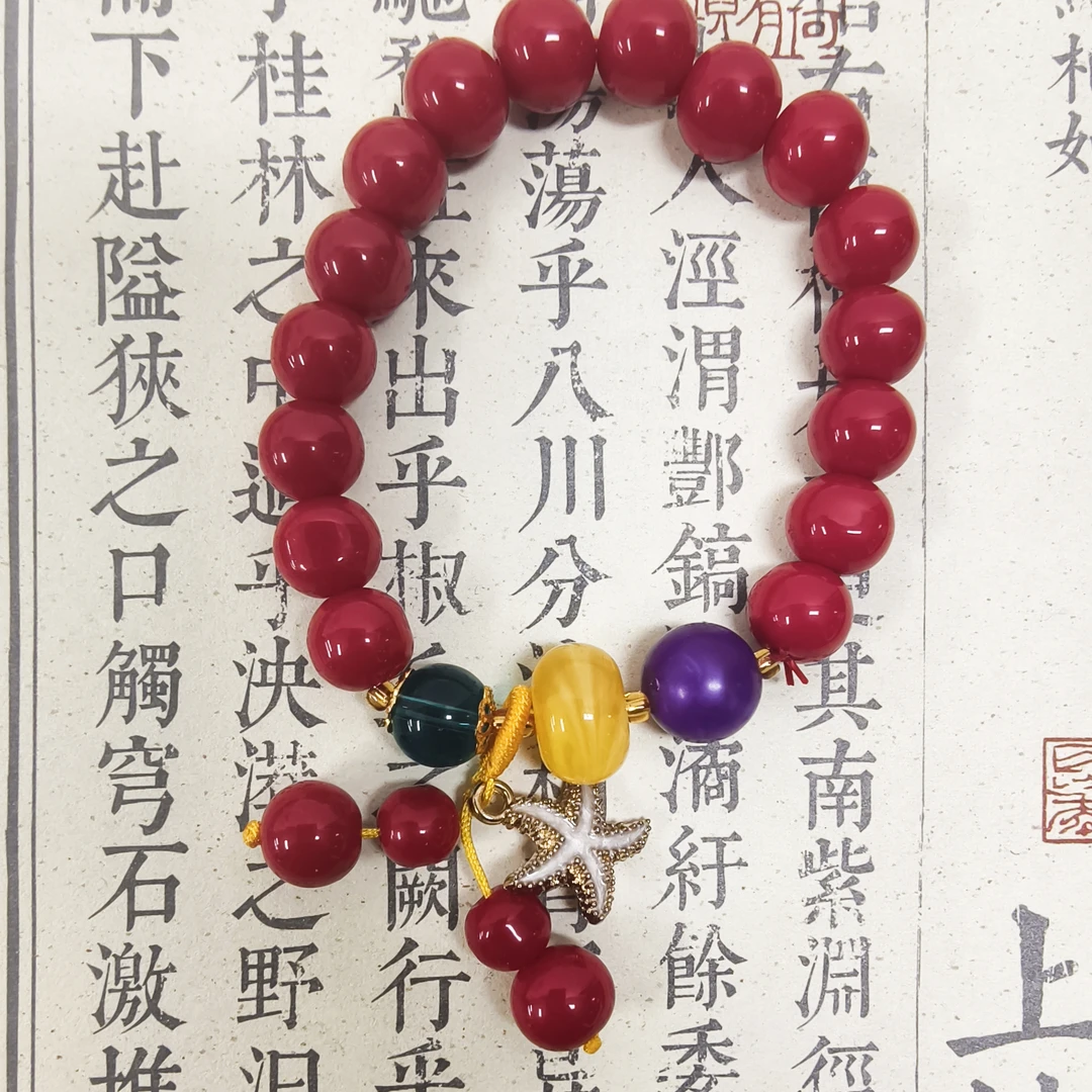 M360号-卡10mm红色设计款手串