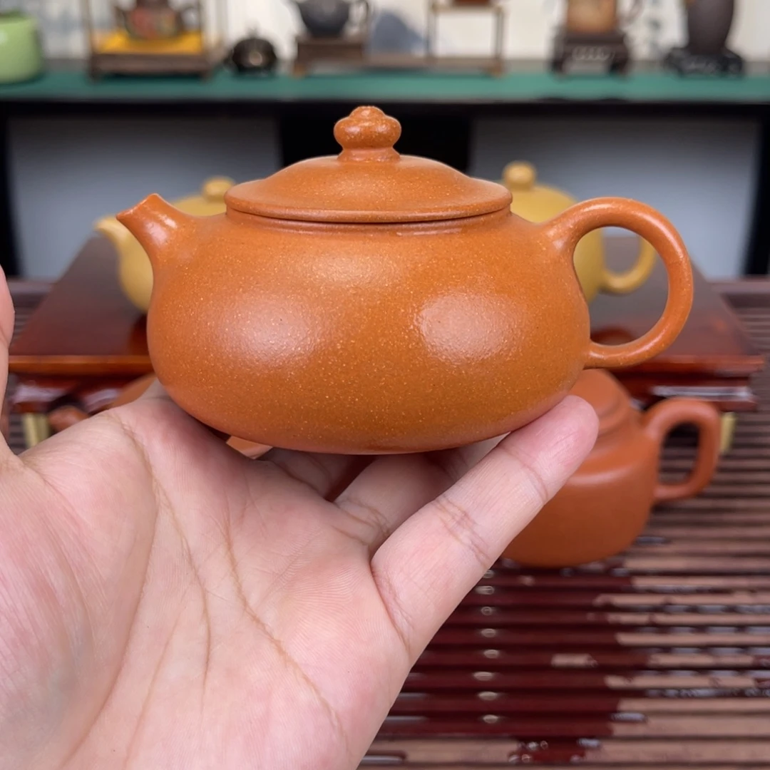 茶壶紫砂170毫升半手工降坡泥寒江