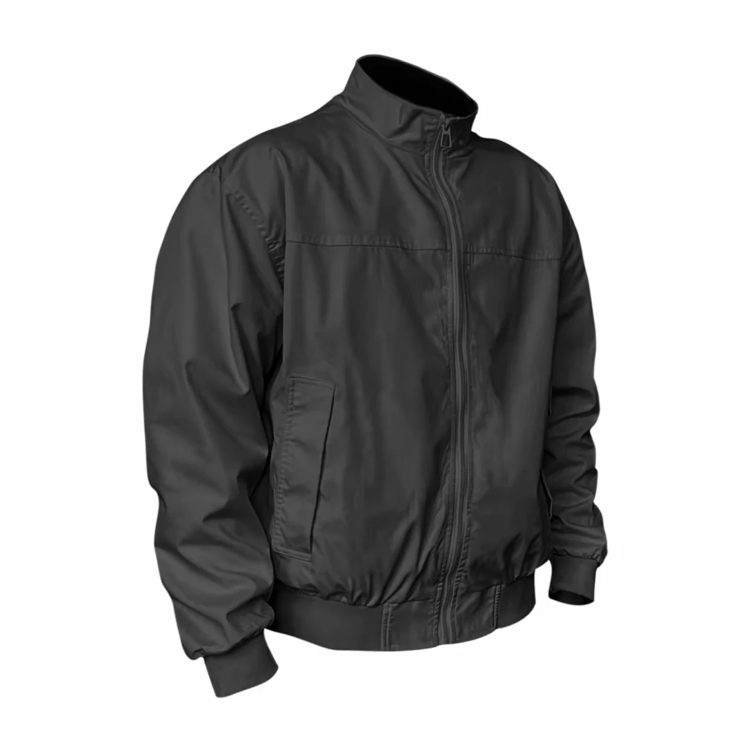 春秋廓形夹克短宽立领上衣男女户外工装纯色飞行夹克-16