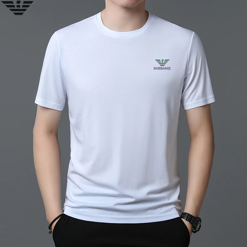 GABBANIE夏季短袖T恤衫男中青年百搭休闲时尚透气商务上衣体恤衫