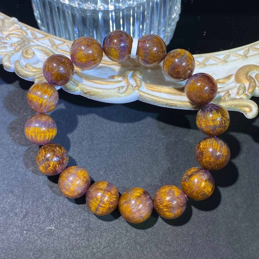 紫钛金多多单圈14mm左右手串