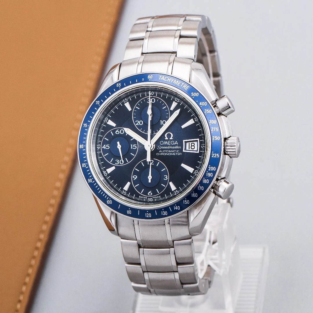 95新 Omega/欧米茄 超霸系列 经典复古蓝盘 3212.80.00 表径40mm