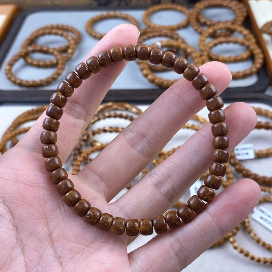 手串紫金鼠烟**冷红皮实心鼠尖6