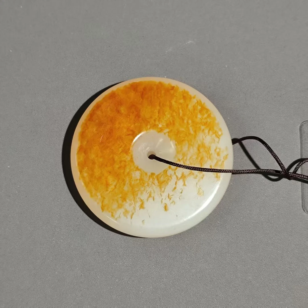 民国和田玉平安扣