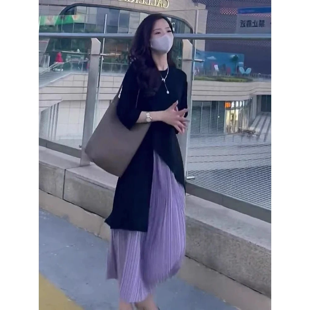 2025夏季新款时尚设计感套装女显瘦遮肉高级感御姐炸街半裙两件套