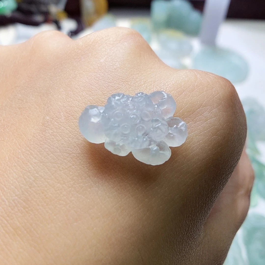 定制翡翠未镶嵌莲花