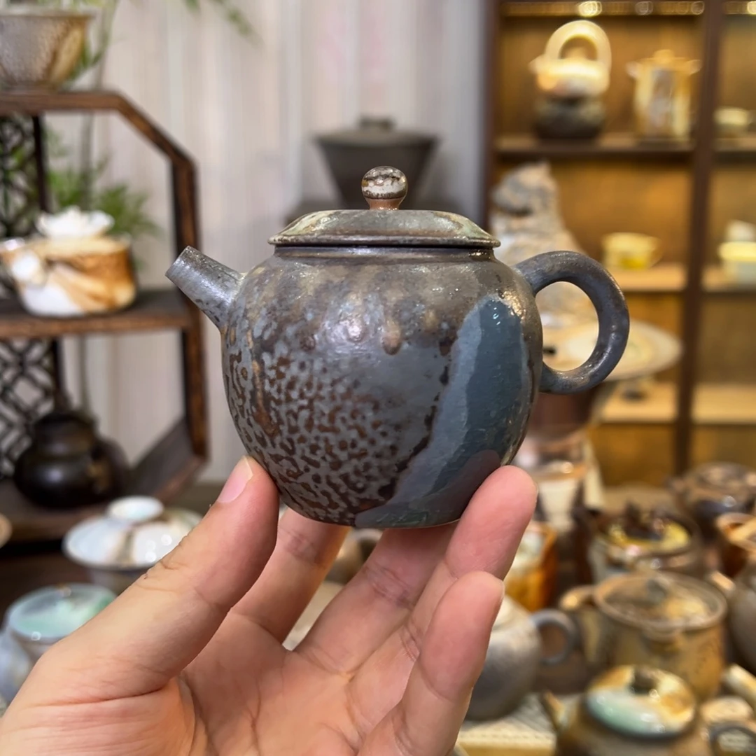 不染柴烧精品手工壶