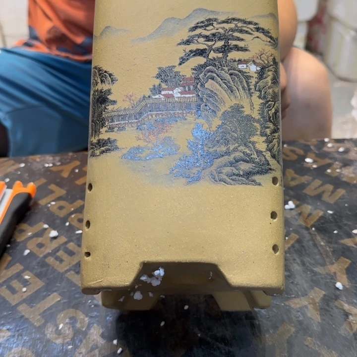 紫砂花盆口径14.21口径