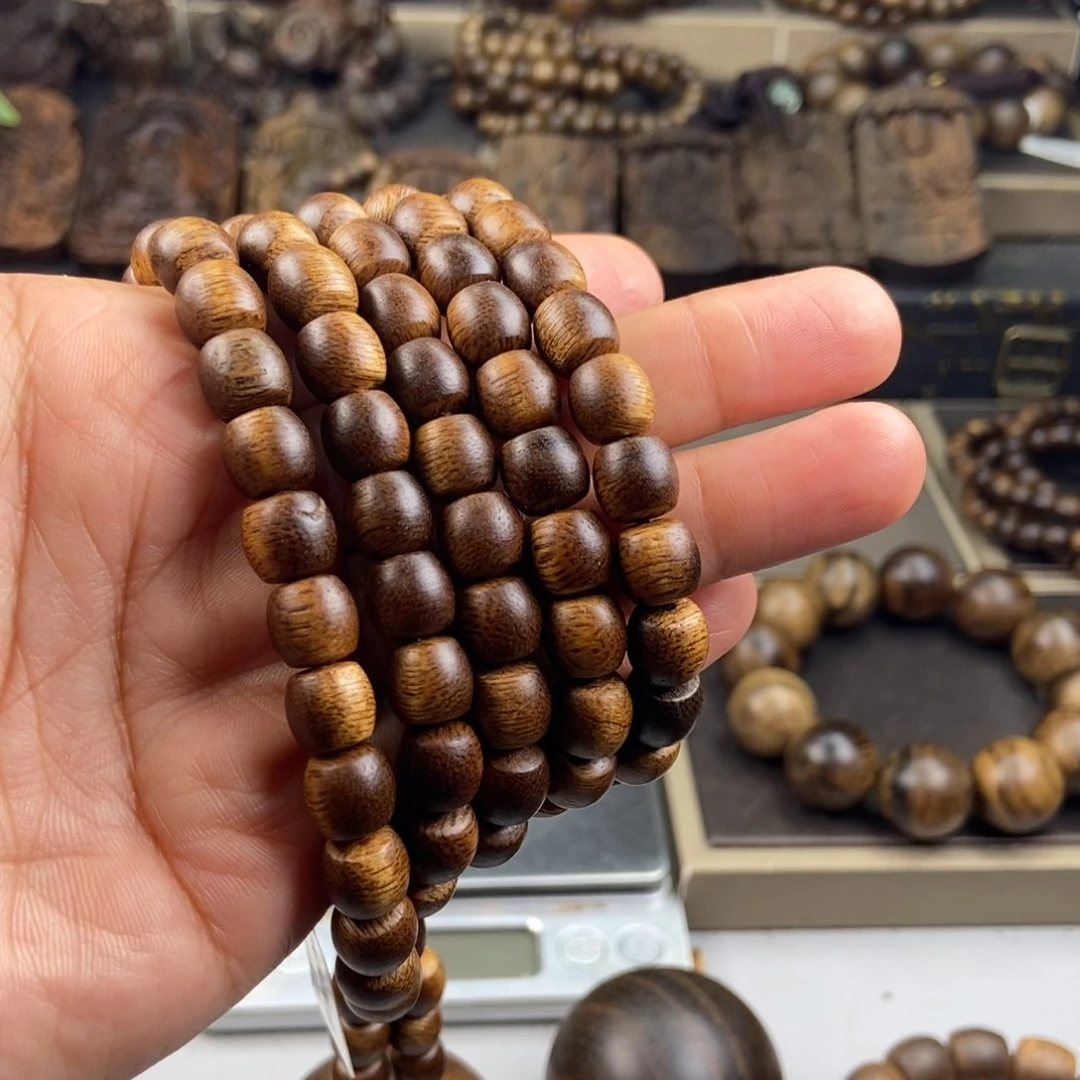 手串沉香亮*w越南富森红土