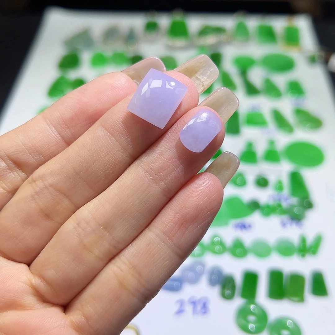 翡翠裸石天然缅料A货翡翠