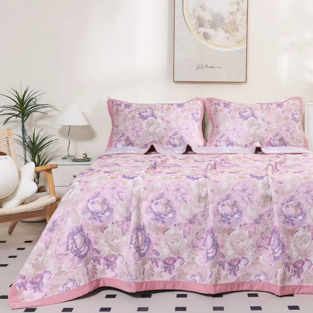 墨香百合 230x250cm 新款高端艺术床盖