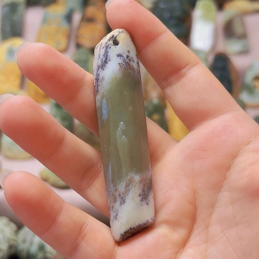 岫岩河磨玉（透闪石质玉）未镶嵌挂件