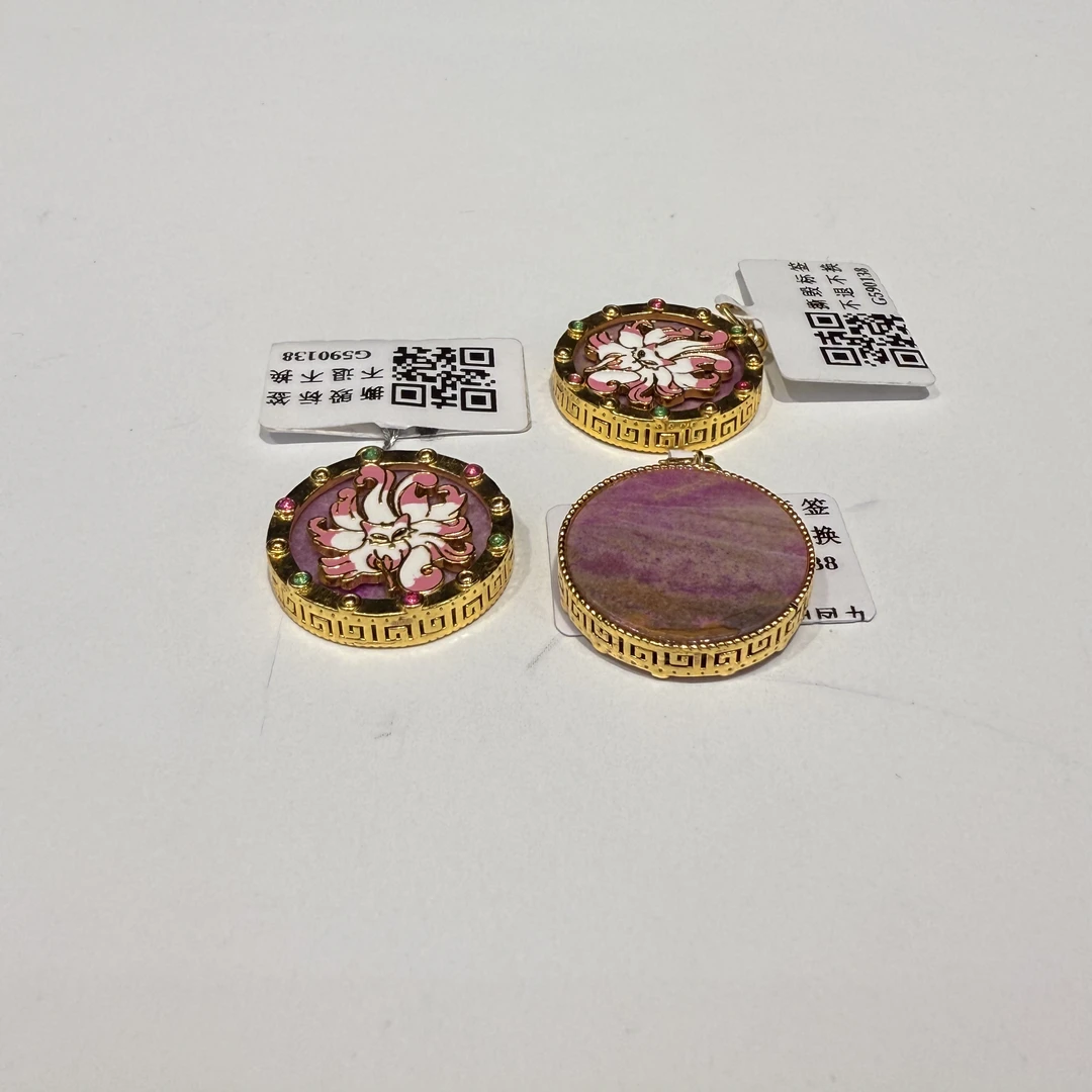 【小宝晶选】天然舒俱来圆牌凤九吊坠 多样性发一件 321XBHQ