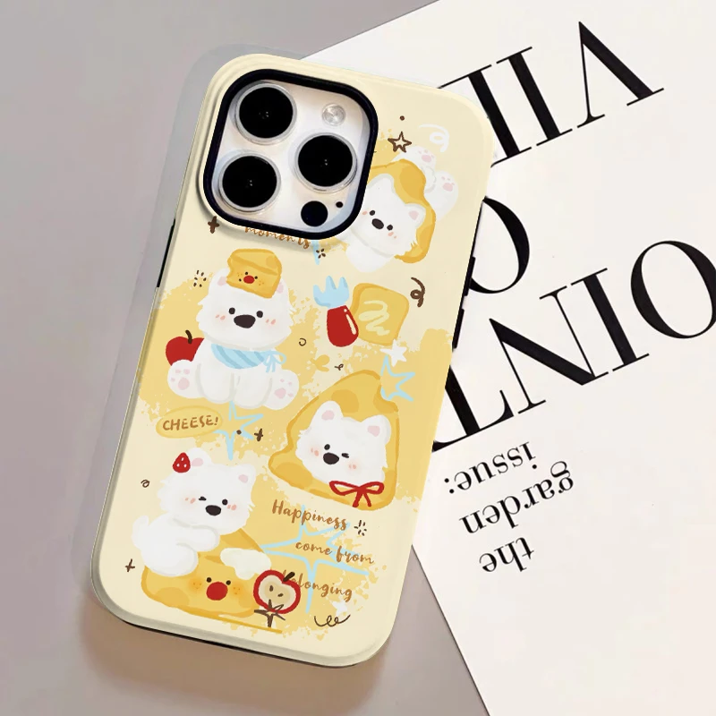 卡通狗狗iphone15手机壳oppo苹果16promax小米14华为vivo适用少女