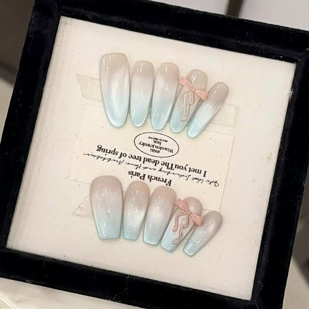 梦境蝴蝶结-Naier 奈儿轻奢高定美甲 10片装