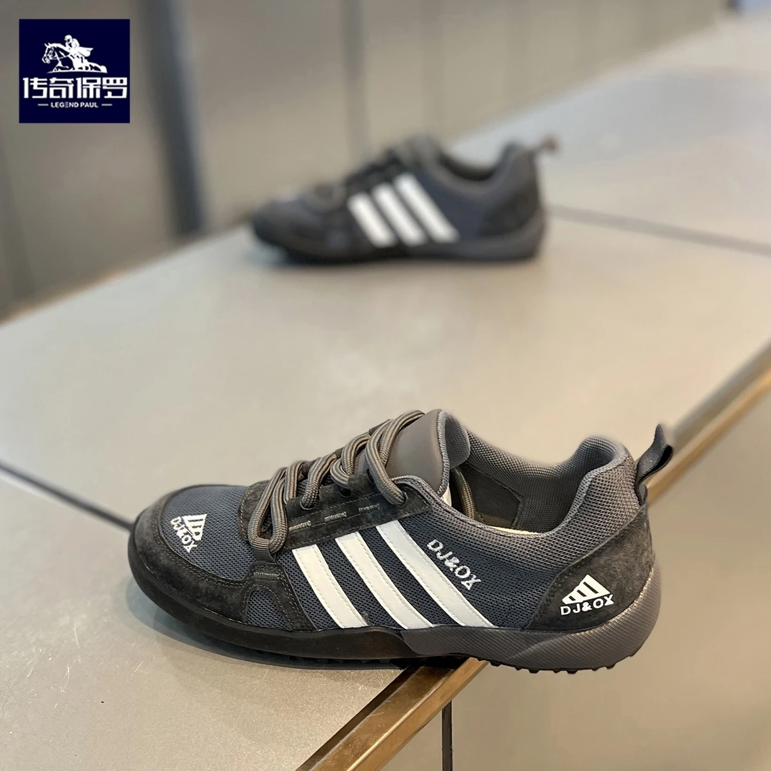 传奇保罗夏季男鞋轻便透气镂空网面休闲鞋时尚潮流软底防滑运动鞋