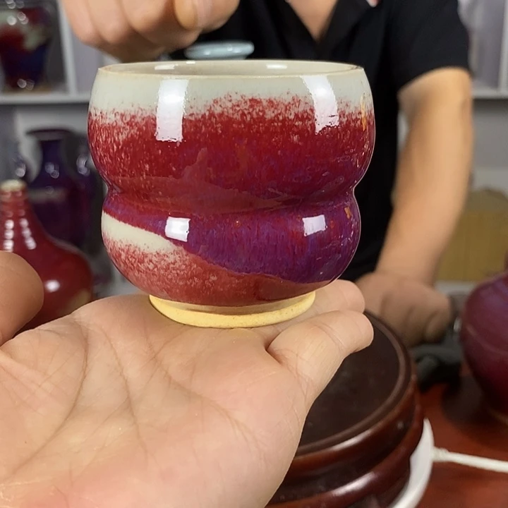 摆件不*尚峰钧窑作品手工艺杯