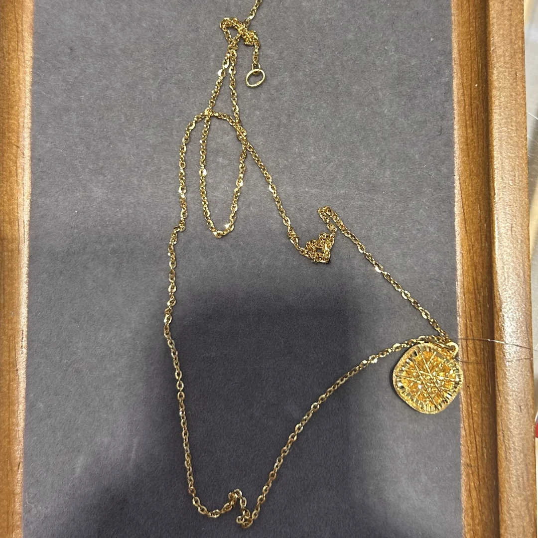 足金时尚简约套链