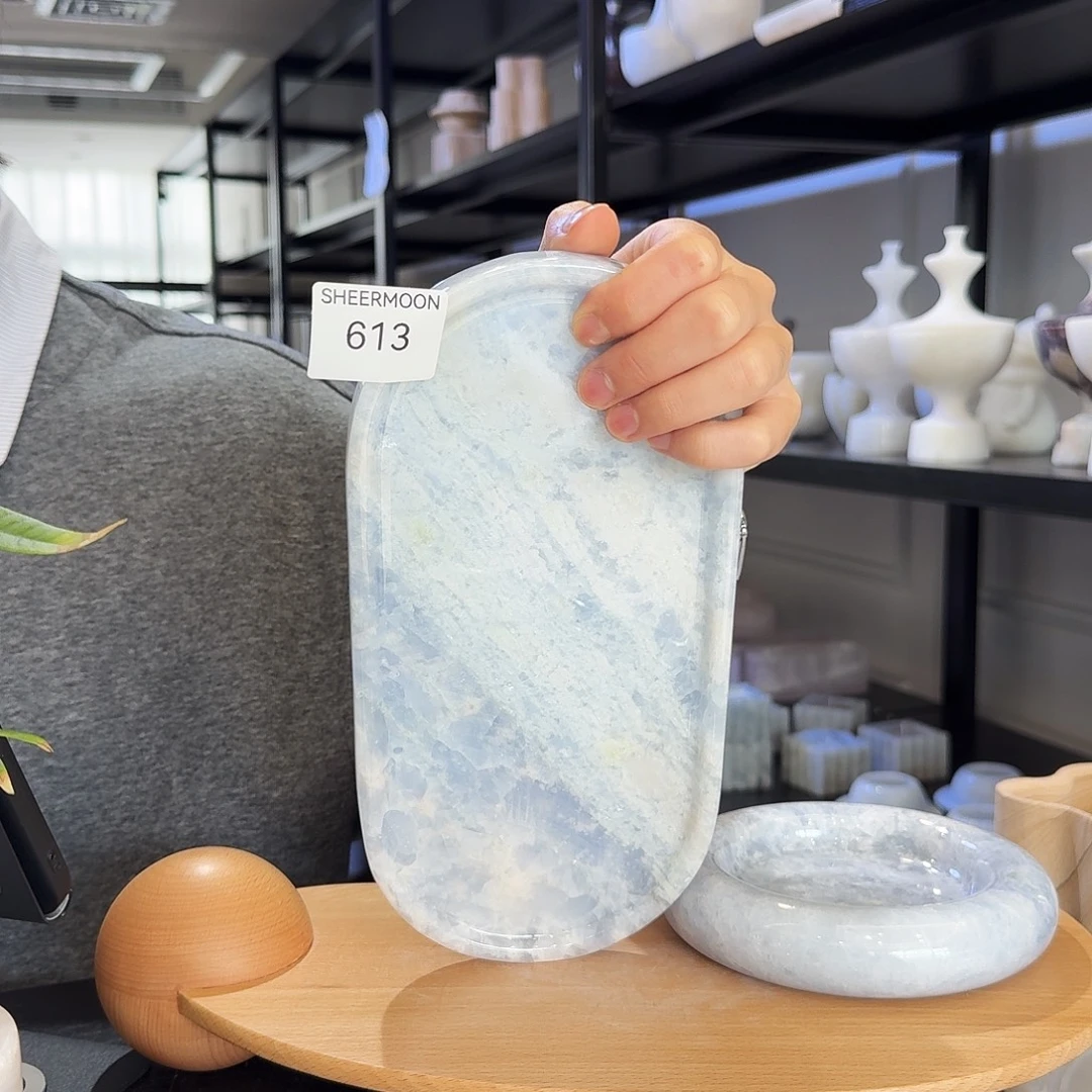 大理石613蓝水晶赛道盘