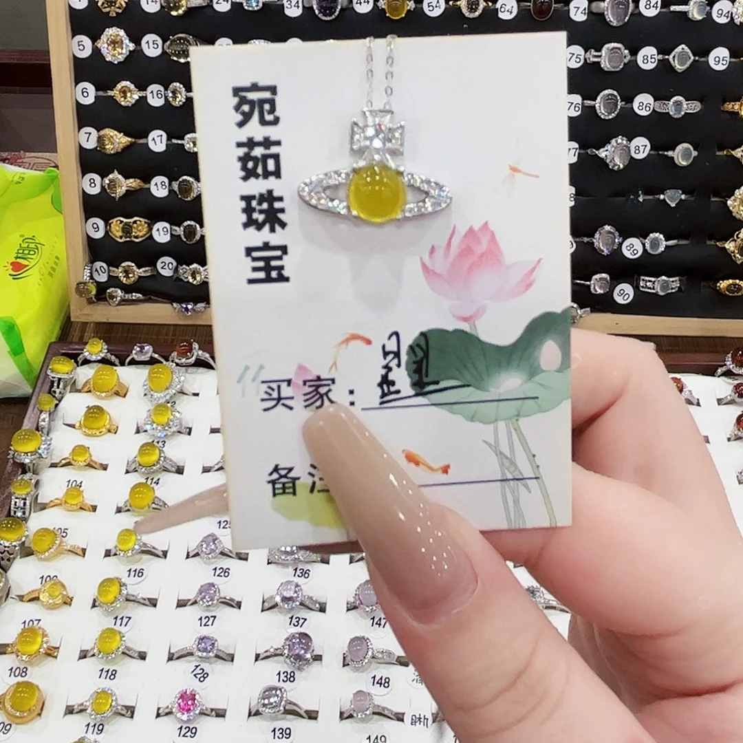 蛇纹石玉银S925镶嵌颈饰星***✨项链
