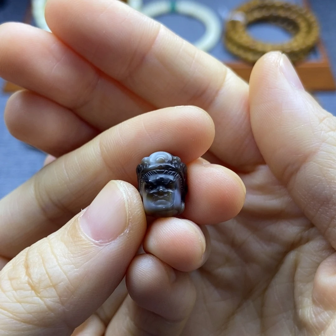 玛瑙/玉髓未镶嵌吊坠(不含链)玛瑙珠改雕刻黄财