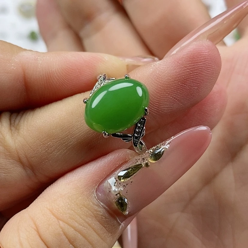 【闪购商品】和田玉（碧玉）纯天然和田玉和田玉戒指未镶嵌