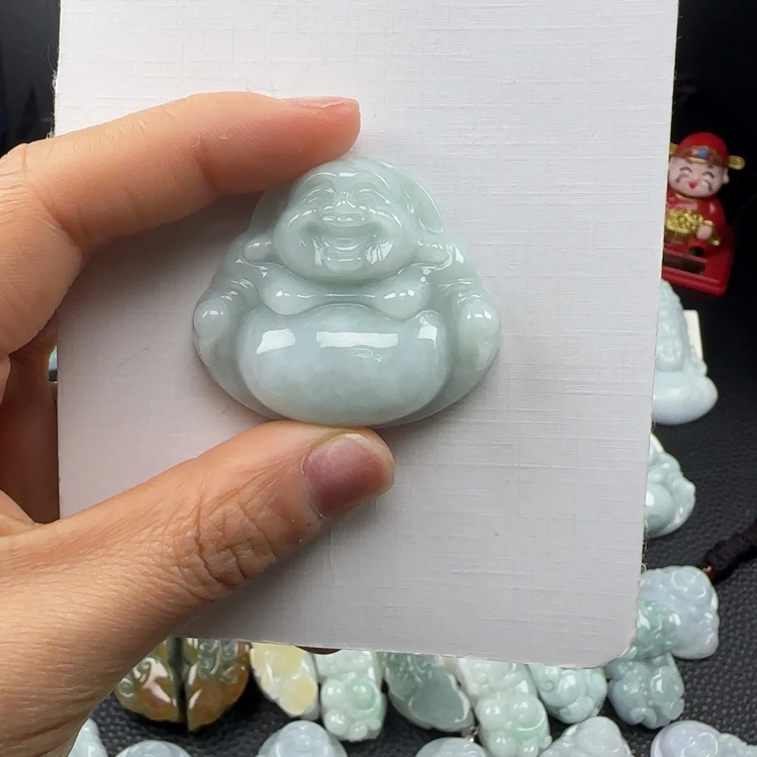 万***命翡翠未镶嵌颈饰佛公