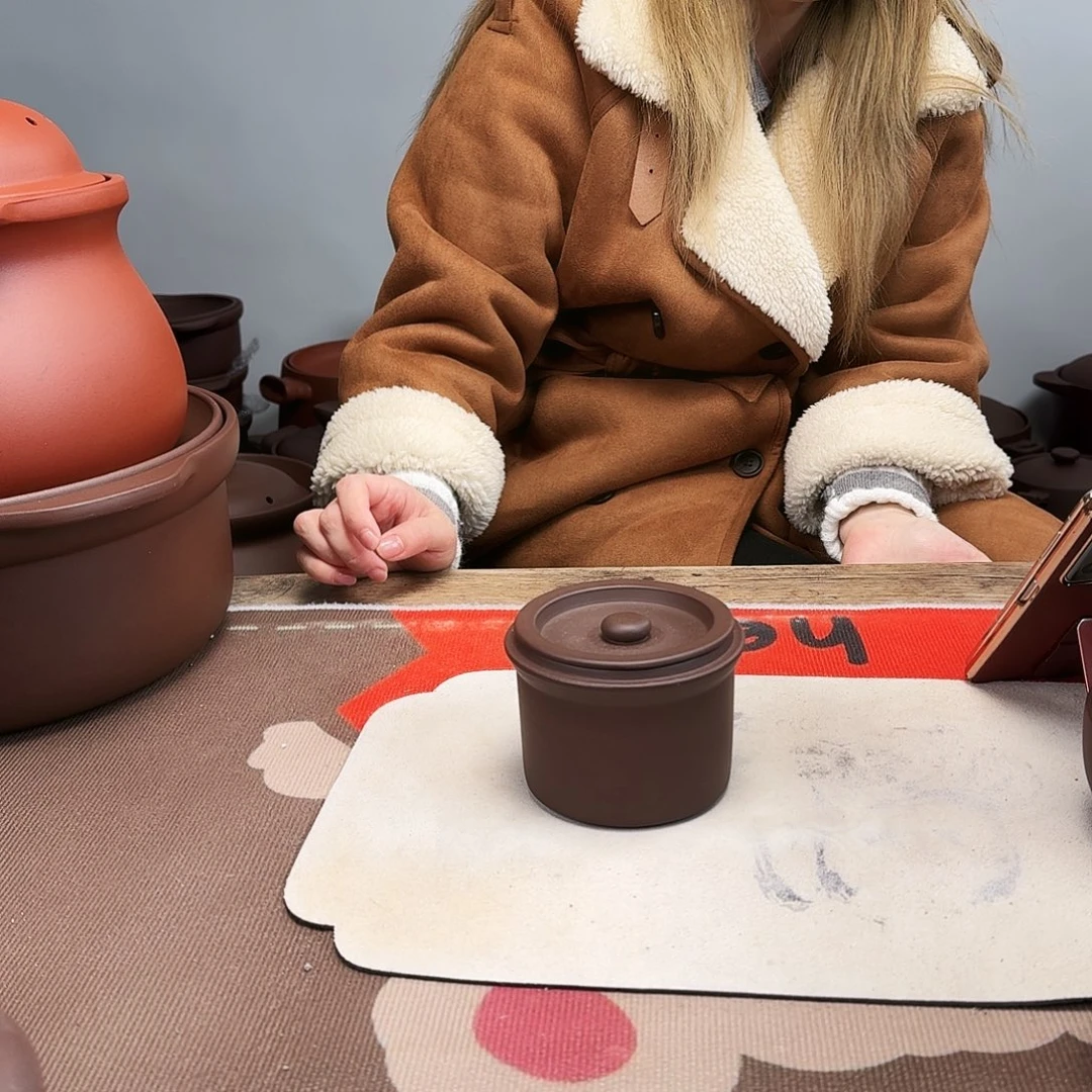 紫砂炖盅350c微微微瑕