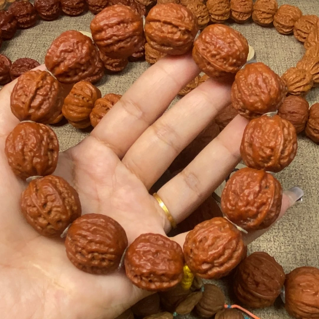 吊坠文玩核桃麒麟八棱文玩核桃