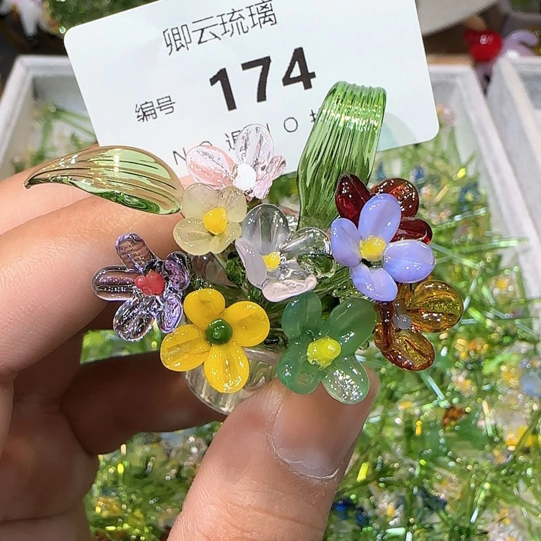 琉璃手工艺品174插花