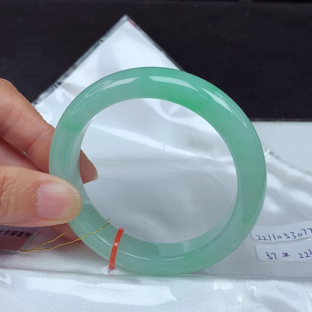 未镶嵌手镯翡翠57圈3077