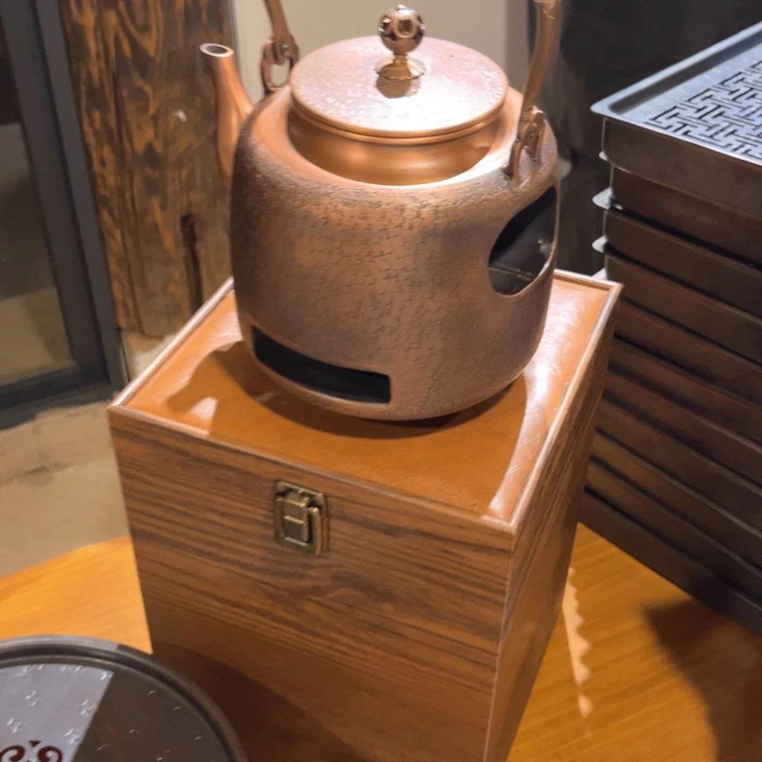 皇*炭火一体壶手工锻打工艺