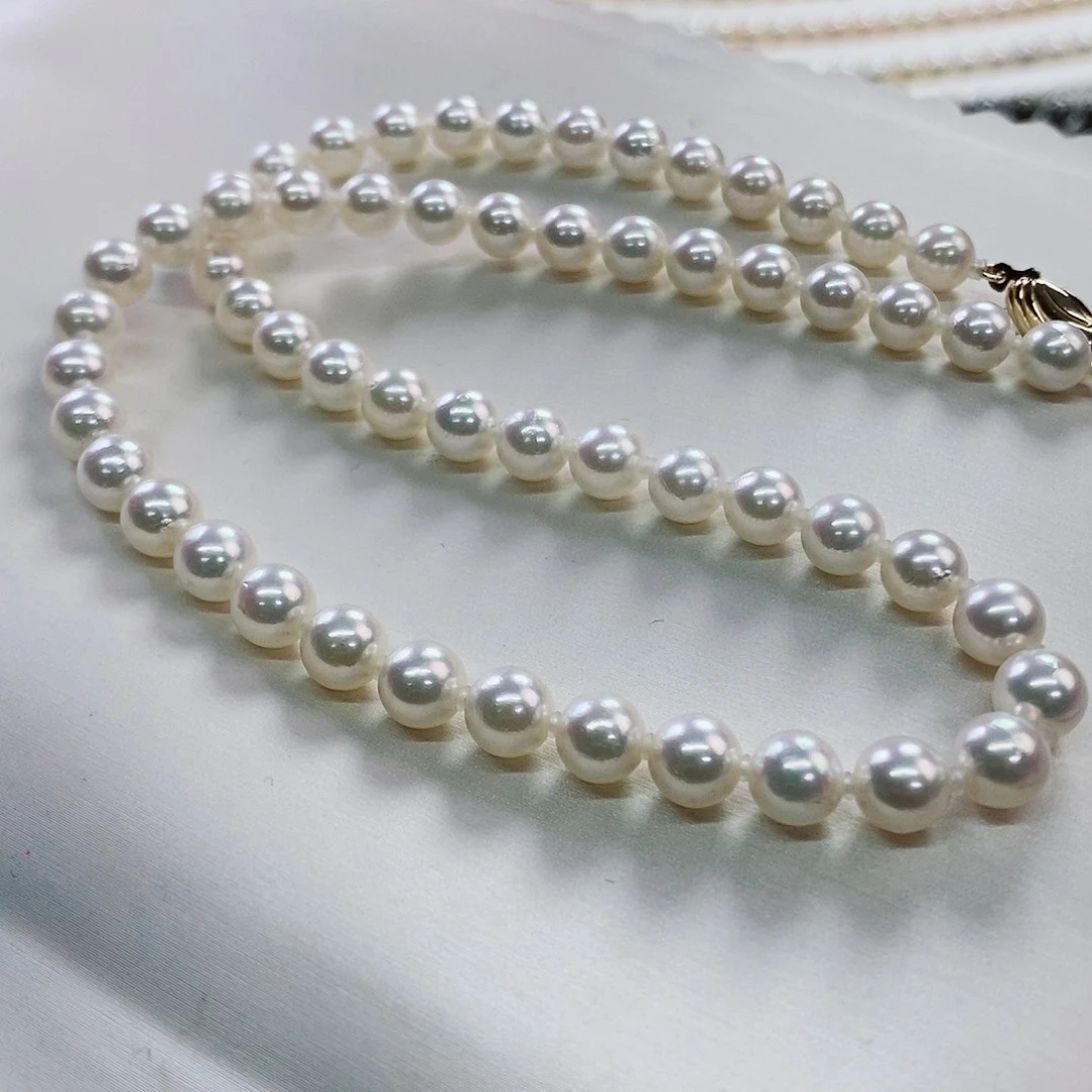 项链未镶嵌海水珍珠6.5-7