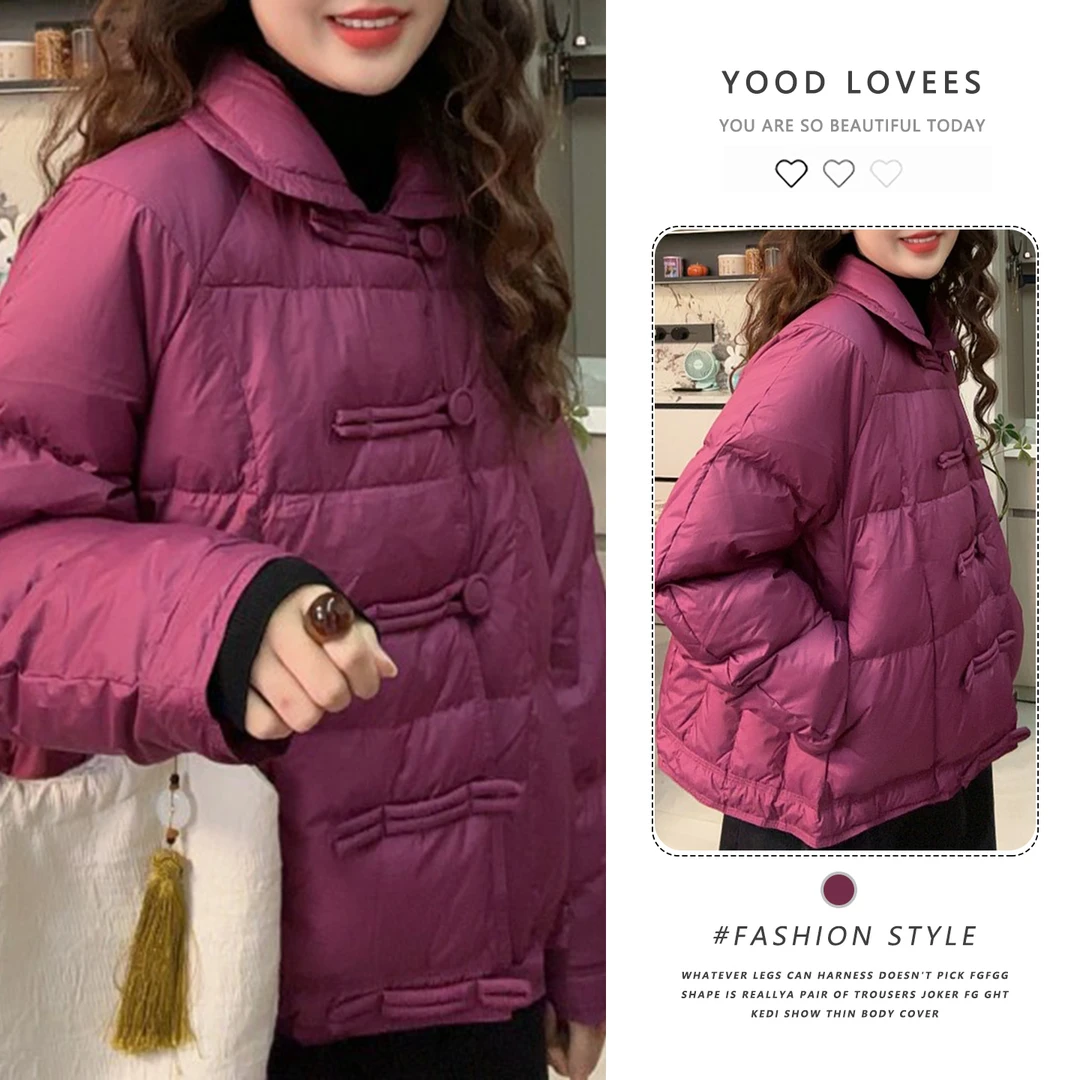 国风设计感盘扣棉服外套女秋冬季2025新款甜美减龄小个子宽松棉衣