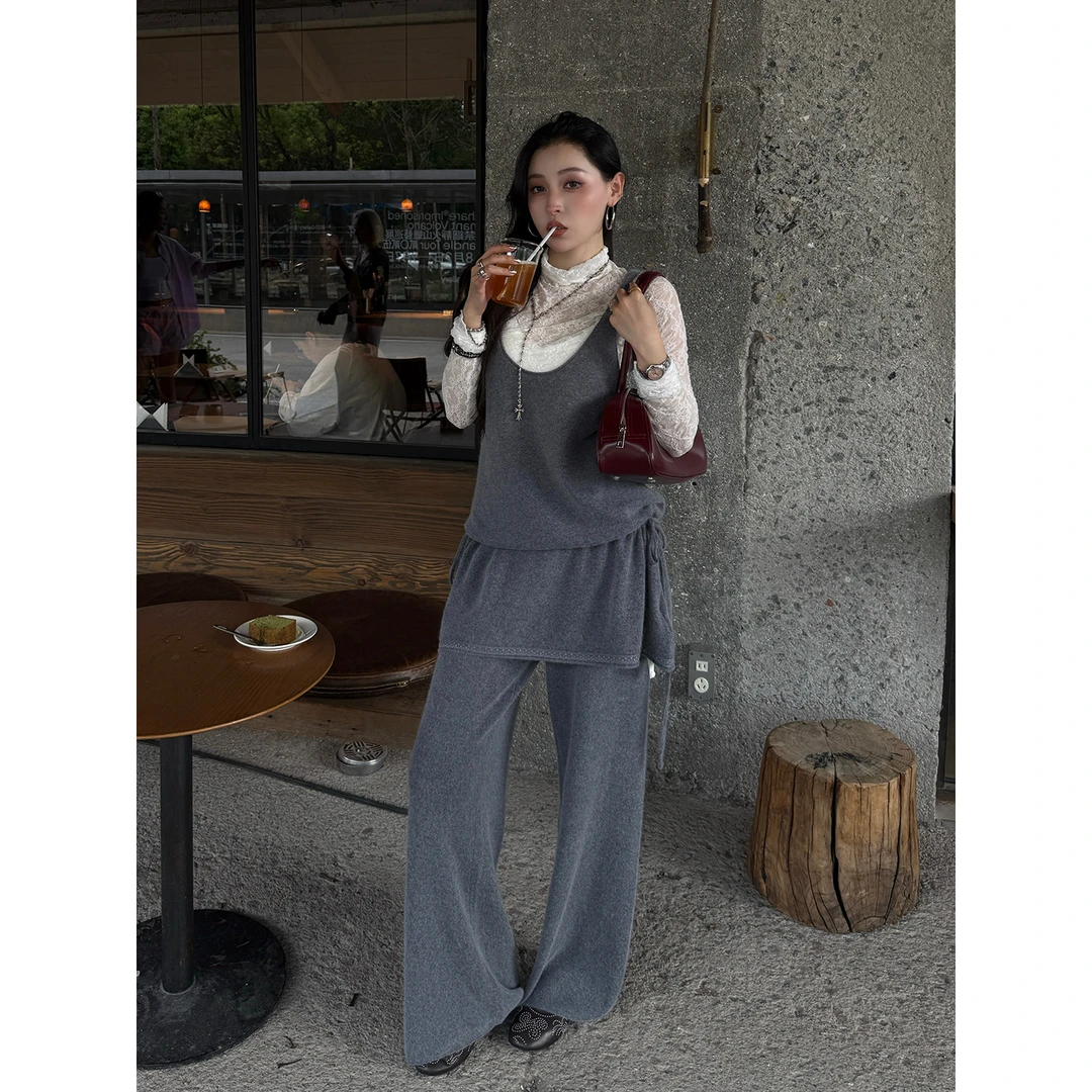 VIKTORIACHAN 25秋冬新品 荡褶高领上衣/美利奴长裤 SOLSOL买手店