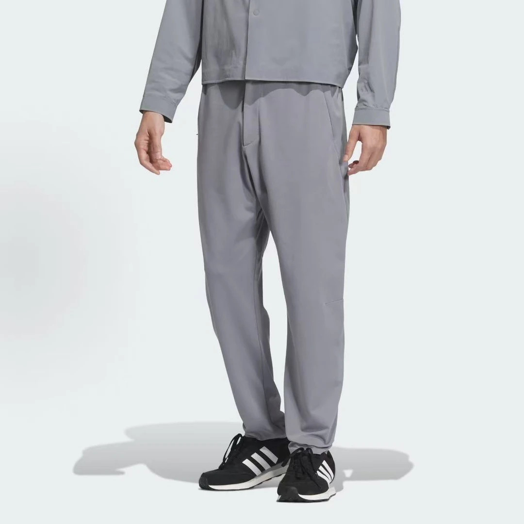 阿迪达斯/adidas男子武宗系列时尚简约舒适凉感锥形休闲裤 JM0987