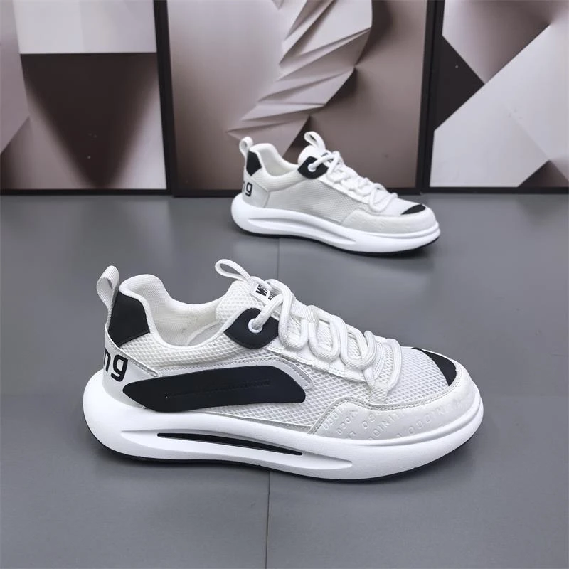 网面鞋男士夏季厚底增高运动休闲鞋潮流百搭小白网红潮牌百搭男鞋