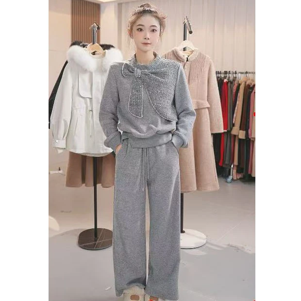 M833气质长袖休闲运动套装女2024秋冬爆款时尚洋气套装